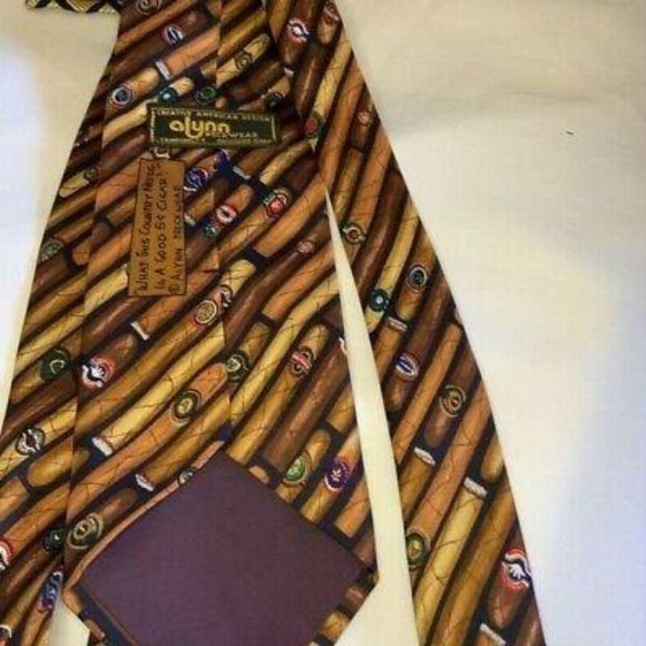 Cigar Print Necktie - Picture 2 of 4